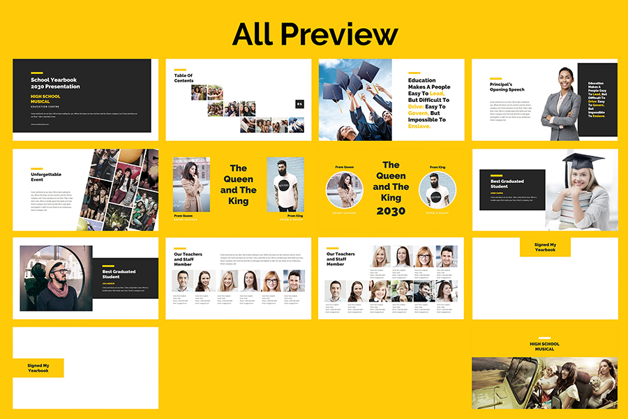 yearbook powerpoint template