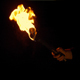 Burning Torch Is Held Up Then Goes Off - VideoHive Item for Sale