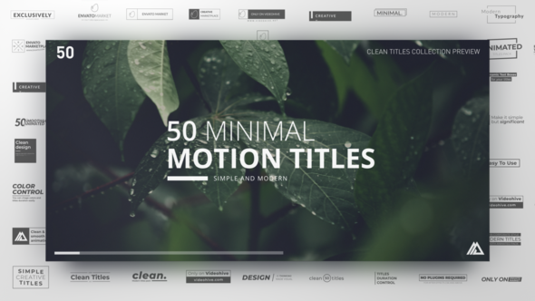 Minimal Titles Collection - VideoHive 23272842