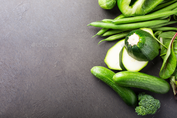 Background with assorted green vegetables Stock Photo by Merinka | PhotoDune