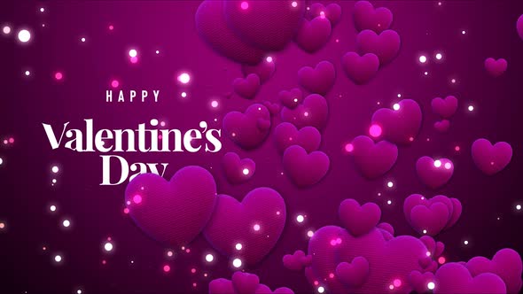 Soft Hearts Loop Background 4K alt