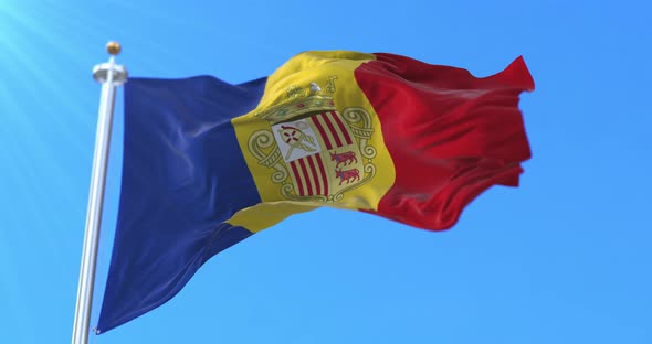 Ancient Flag of Andorra alt