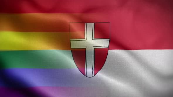 LGBT Vienna Austria Flag Loop Background 4K