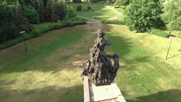 Babi Yar. Aerial - The Place of Mass Murder of Jews During the Second World War. Holocaust. Kyiv alt