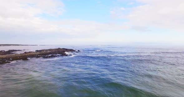 Drone footage of the ocean alt