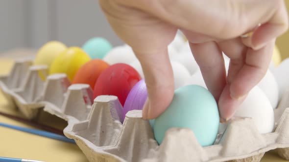 Colorful easter eggs