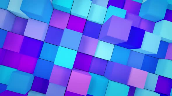 Cube city abstract background