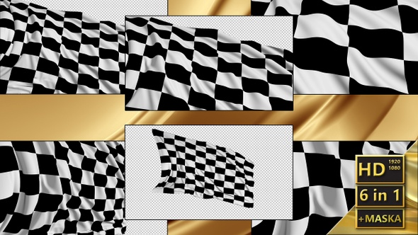 Checkered Flag in Motion