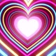 Neon Heart VJ Loop Background 4K - VideoHive Item for Sale