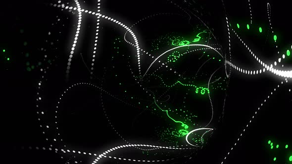 Particle Abstract Dance 4K