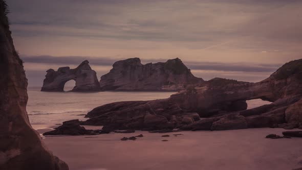 Beautiful coast of New Zealand alt