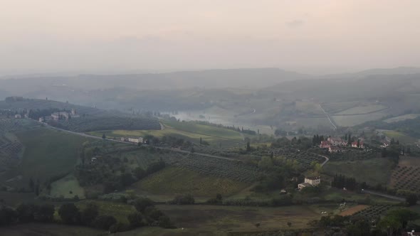 Early morning over Tuscany