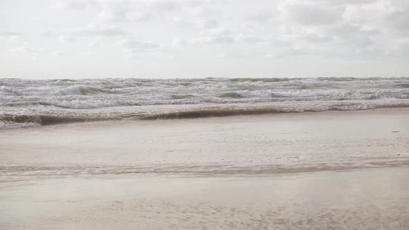 Storm in the Sea and the Ebb of Water