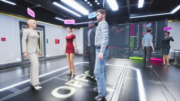 Human Avatars Office Workers Communicate and Interacting in the Metaverse alt