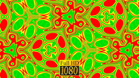 Kaleidoscope Pattern Green Loop HD alt