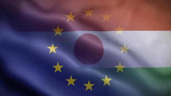 EU Niger Flag Loop Background 4K