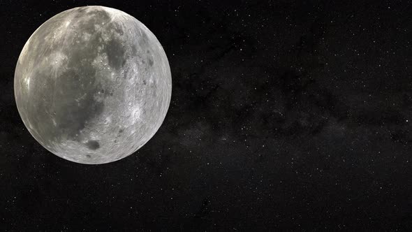 4k Moon And Sparkling Stars alt