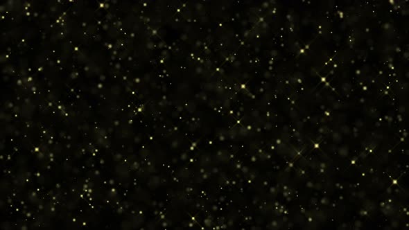4k Glitter Particles. Looped Overlay