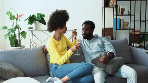 African american couple spending time together alt