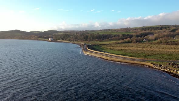 Coastal Road Next to the Atlantic in Mountcharles in County Donegal  Ireland alt