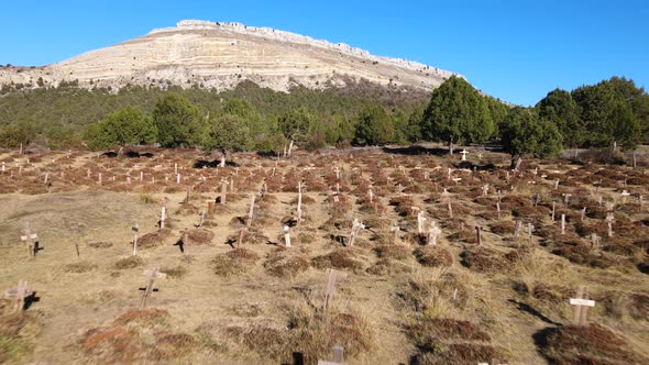 Sad Hill Cementery a Location of One of the Scenes From the Movie The Good the Ugly and the Bad alt