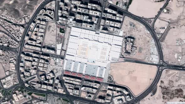 Satellite map Medina City Saudi Arabia alt