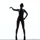 Sexy Girl Dancing on a White Background - VideoHive Item for Sale