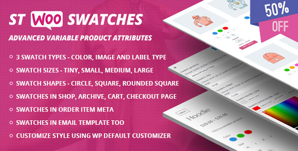 STWooSwatches - Advanced Variable Product Attributes ( Swatches ) for WooCommerce - CodeCanyon Item for Sale