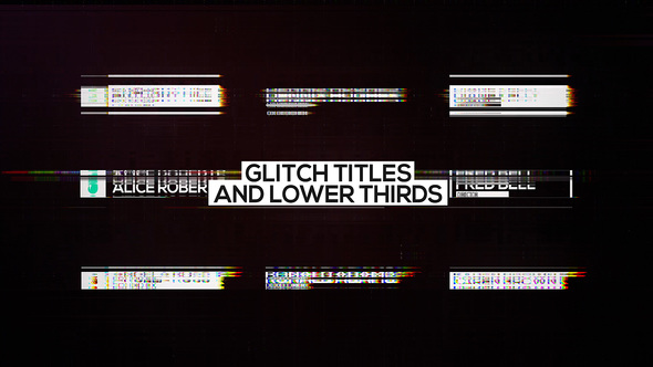 Glitch Titles and Lower Thirds