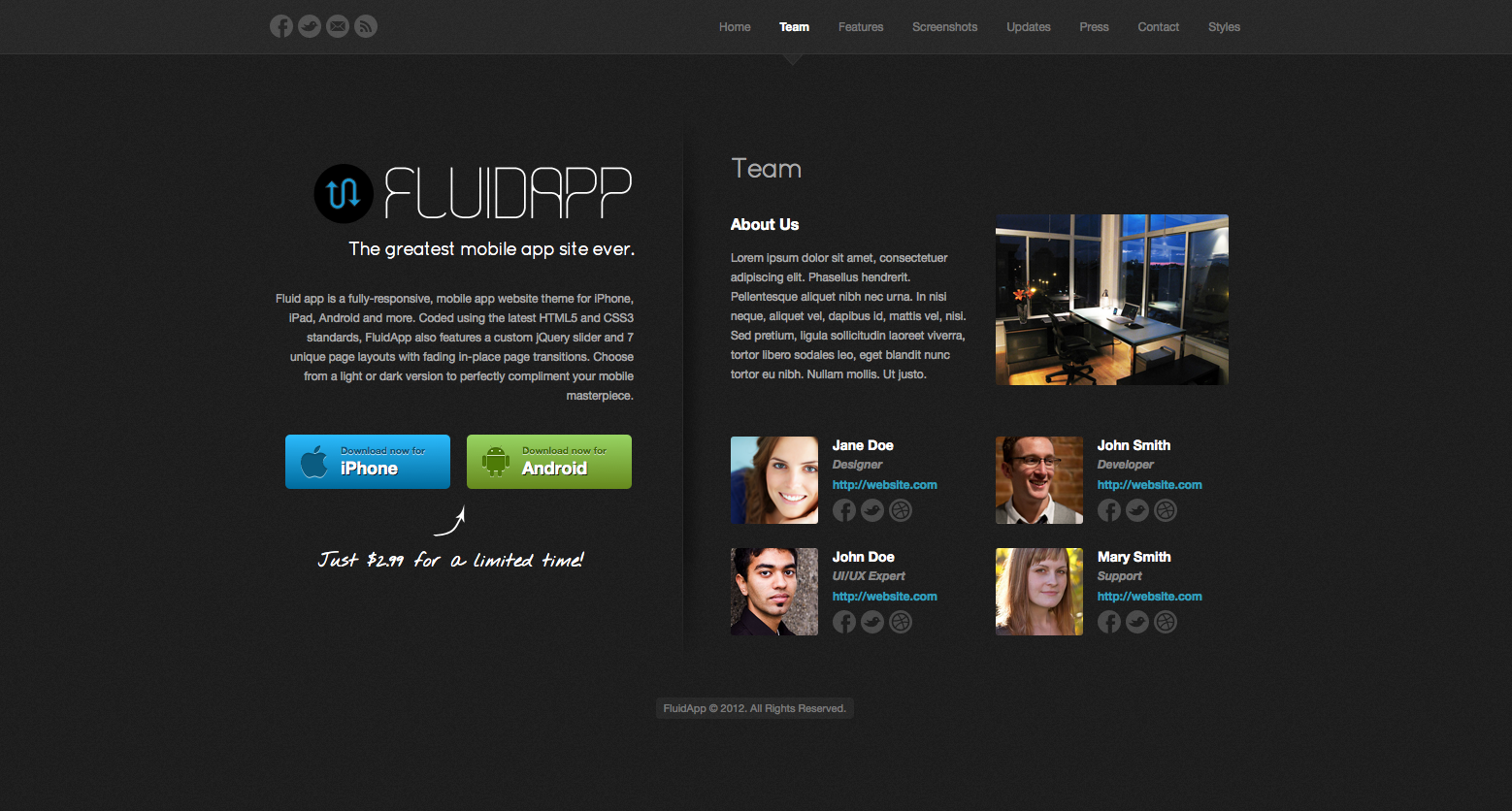 fluid app making website