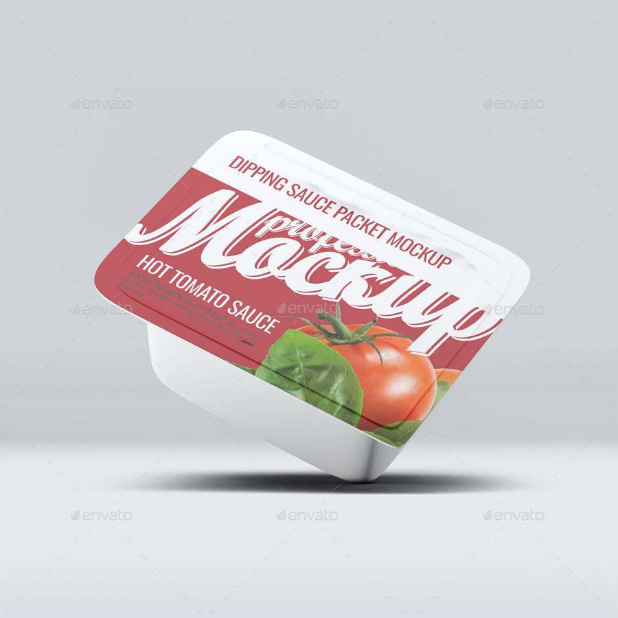 Glossy Dipping Sauce Mockup - Free Download Images High Quality PNG, JPG