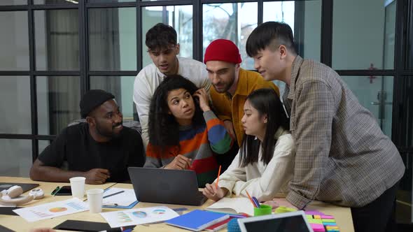Team of Multiracial Coworkers at Online Meeting alt