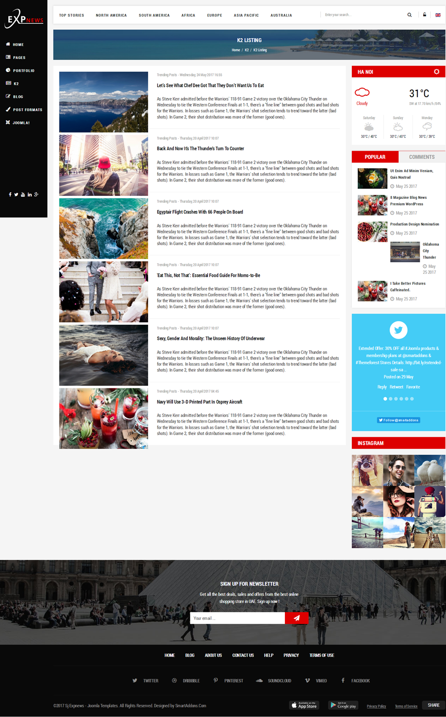 Sj Expnews Clean Drag Drop News Portal Joomla Template By Sj Expnews Clean Drag Drop News Portal Joomla Template