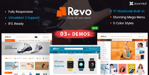 Revo Multipurpose Ecommerce Virtuemart 3 Joomla Template Revo Multipurpose Ecommerce Virtuemart 3 Joomla Template By Smartaddons