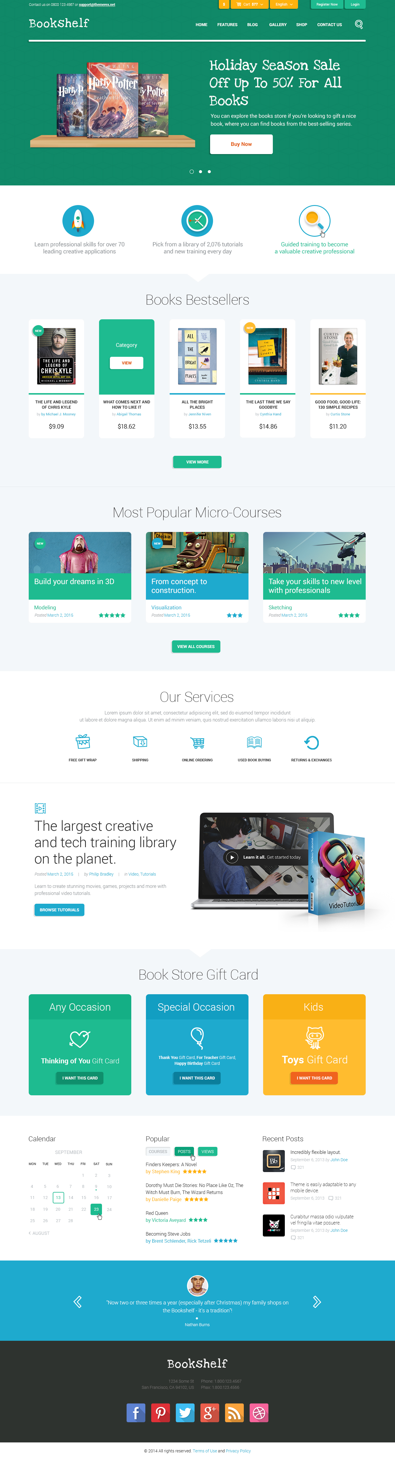 Bookshelf Books Media Online WordPress Theme By Themerex Bookshelf Books Media Online WordPress Theme