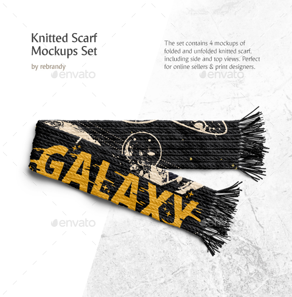 Download Knitted Scarf Mockups Set By Rebrandy Graphicriver