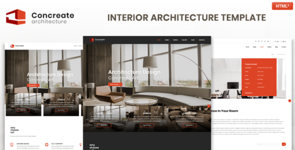 Concreate Interior Architecture - ThemeForest 22983725