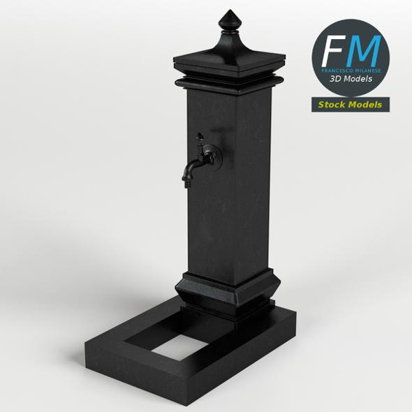 Cast iron fountain - 3DOcean Item for Sale