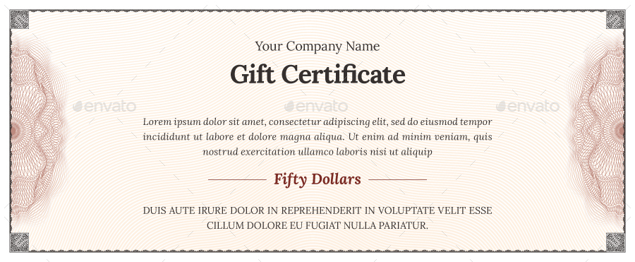 Gift Certificate, Print Templates | GraphicRiver