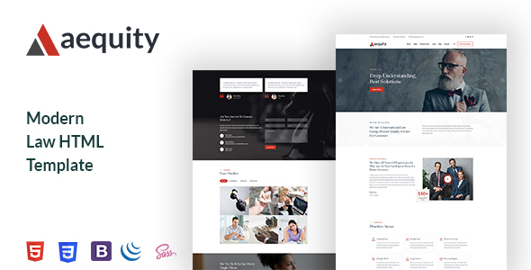 Extraordinary Aequity  – Law HTML5 Template