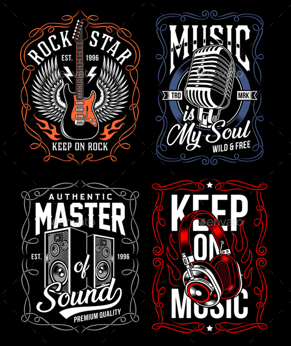 music t shirt design
