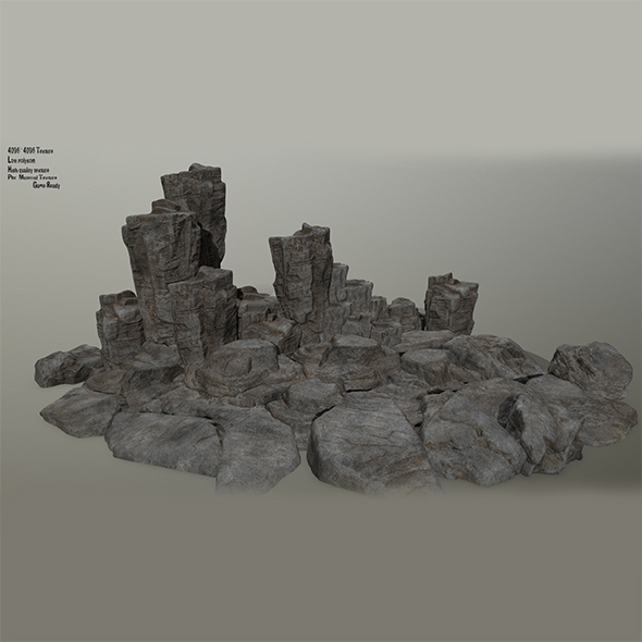 cliff rocks - 3Docean 23311139