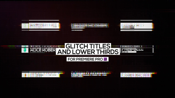 Glitch Titles and Lower Thirds for Premiere Pro