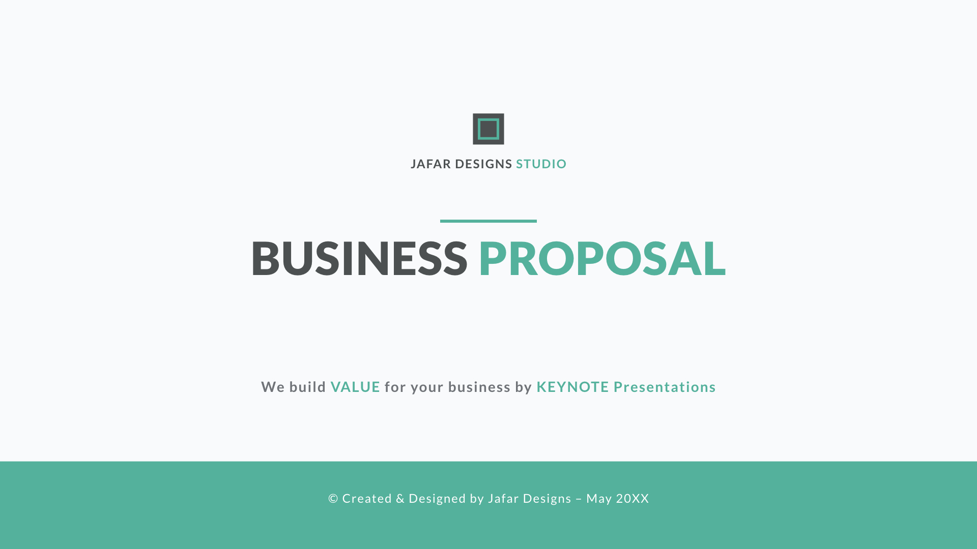 Business Proposal Keynote Template