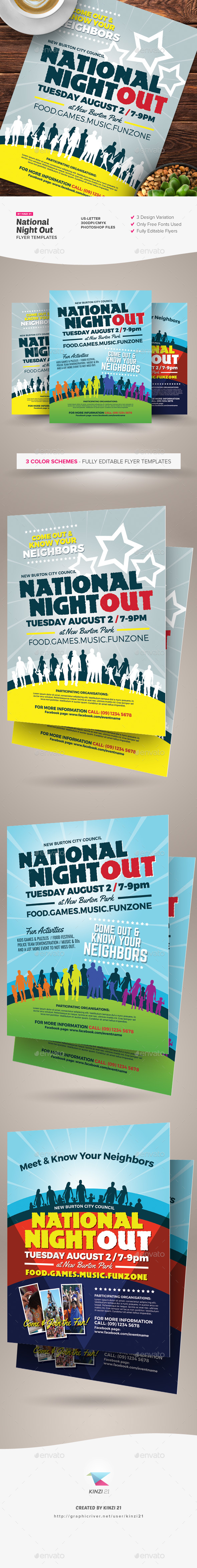 National Night Out Flyer Templates For National Night Out Flyer Template