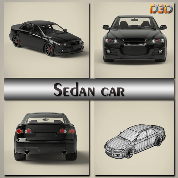 Sedan car - 3Docean 23326535