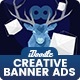 Creative Startup Agency Banners HTML5 Ad D64 - GWD PSD