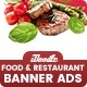 Food Restaurant Banners HTML5 Ad D66 - GWD PSD