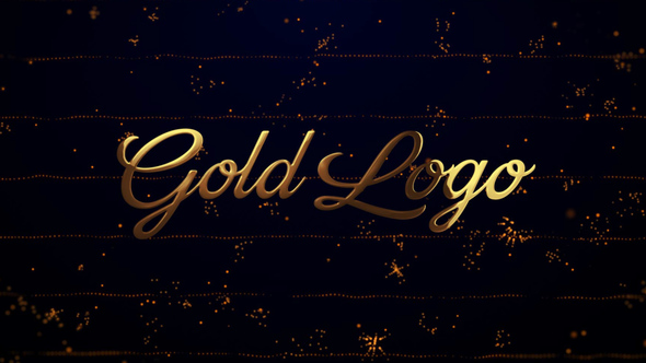Gold Logo Reveal - VideoHive 23329933