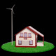 House Wind Turbine Solar Panel Rotation - VideoHive Item for Sale